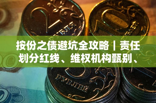 北京按份之债避坑全攻略｜责任划分红线、维权机构甄别、纠纷处理全流程拆解