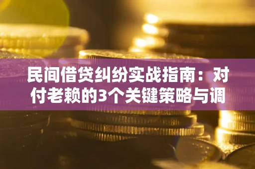 北京民间借贷纠纷实战指南：对付老赖的3个关键策略与调解盲区解析