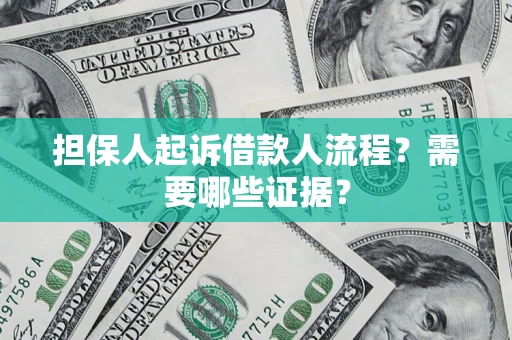 北京担保人起诉借款人流程?需要哪些证据? 北京担保人起诉借款人流程?需要哪些证据?
