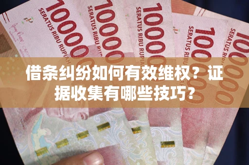 北京借条纠纷如何有效维权？证据收集有哪些技巧？