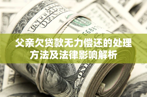 北京父亲欠贷款无力偿还的处理方法及法律影响解析