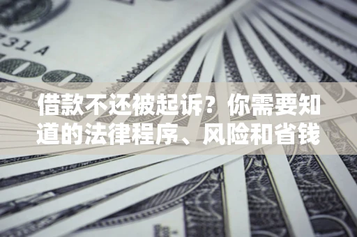 北京借款不还被起诉？你需要知道的法律程序、风险和省钱技巧