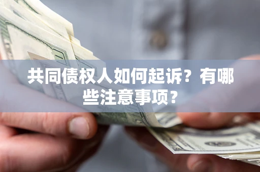 北京共同债权人如何起诉？有哪些注意事项？